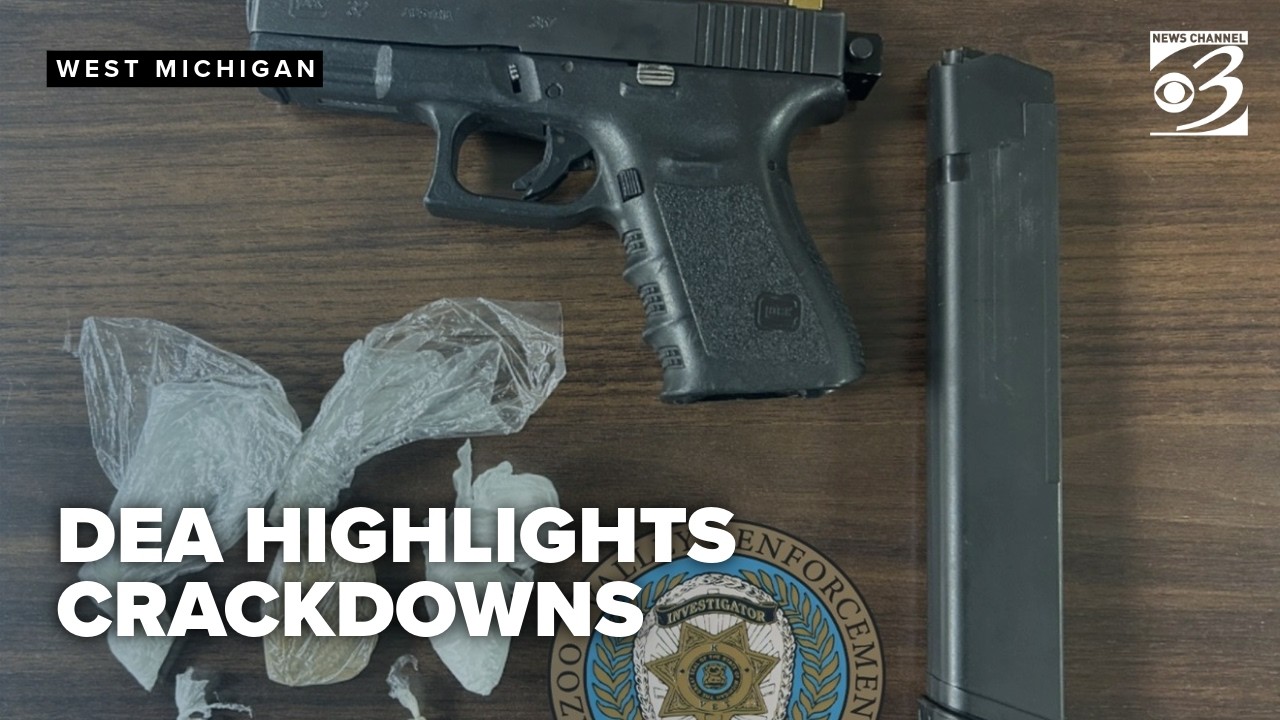 DEA highlights drug crackdowns in Kalamazoo, Grand Rapids