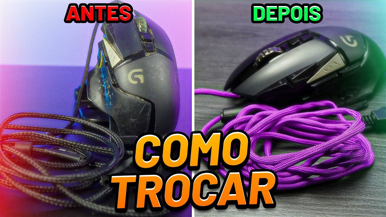 Como TROCAR O CABO do seu MOUSE corretamente - Tutorial