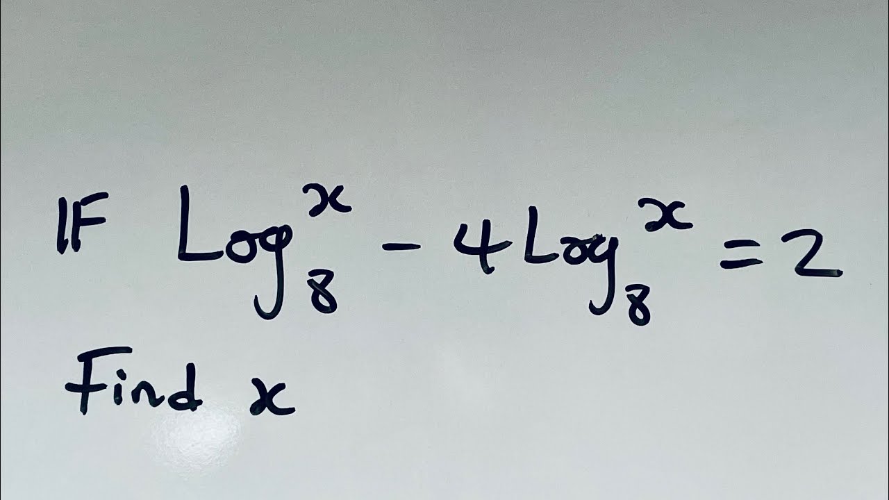 How to solve exponential logarithm