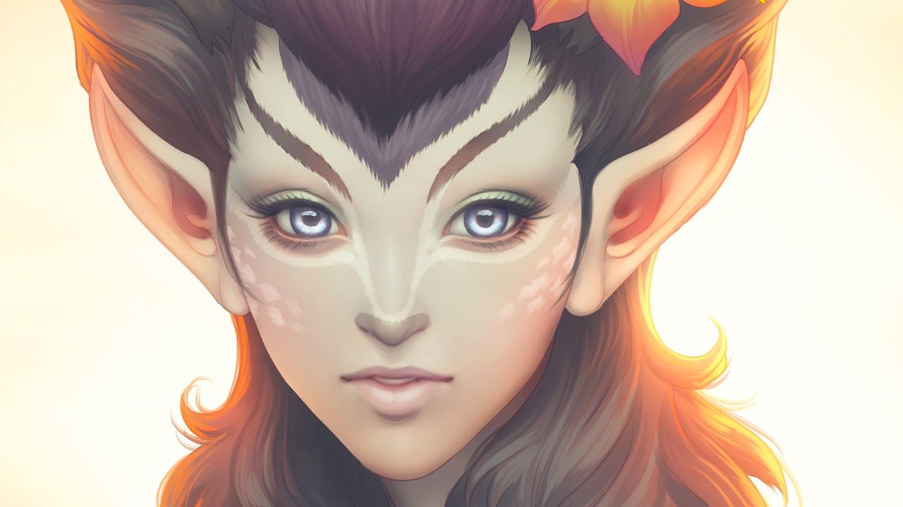 Deer Princess Painting