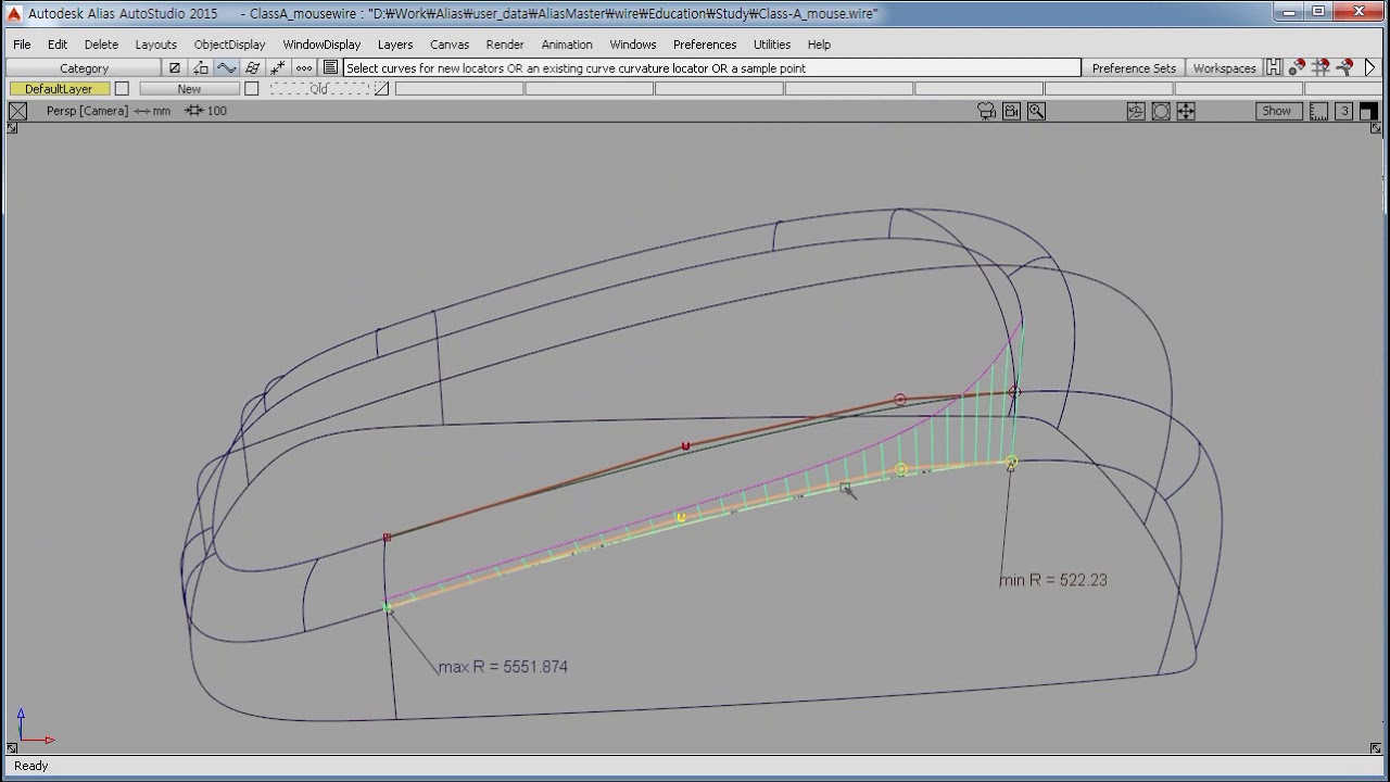 Alias Basic Modeling  Fit Curve Align Second
