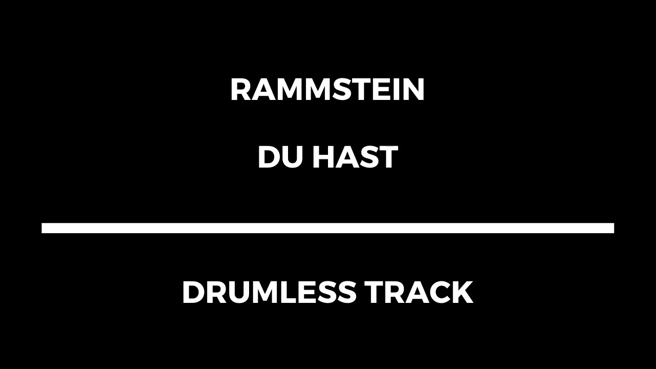 Rammstein - Du Hast (drumless)