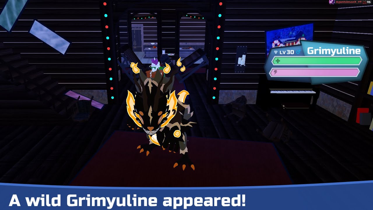 Alpha Burning Yule Grimyuline [Set encounter] — Loomian Legacy Rare Finds 