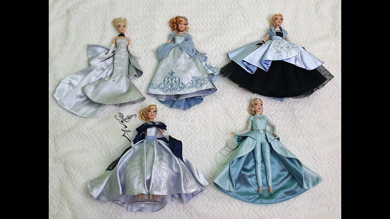 ✨💖 TODAS las Muñecas de Cenicienta Designer en azul desde D23 2012 a 2022 Comparacion en Español!✨💖