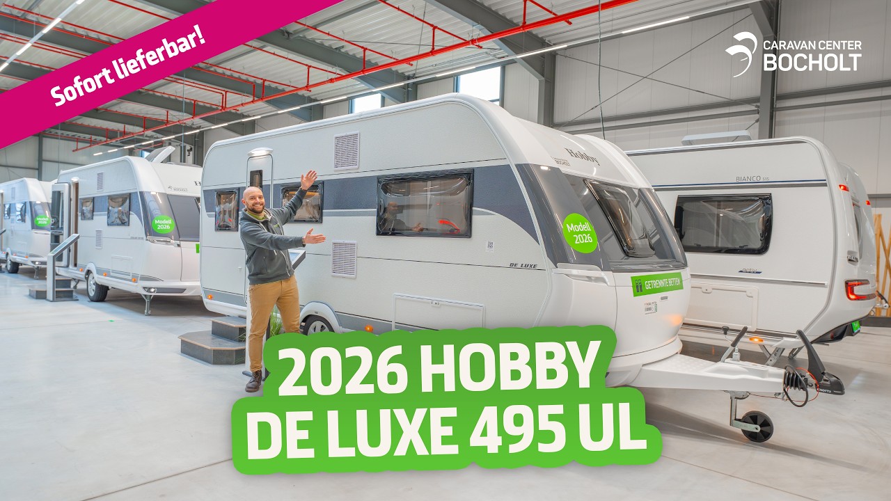 JETZT NEU✨ 2026 Hobby De Luxe 495 UL  | Caravan | Große Roomtour - Caravan Center Bocholt