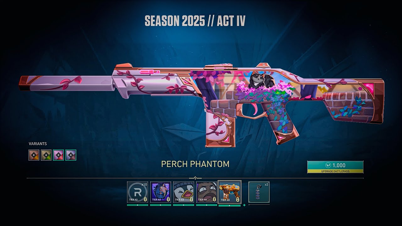 VALORANT Season 2025 Act 4 Battle Pass - FULL Showcase (Skins, Knife, Cards & More!)
