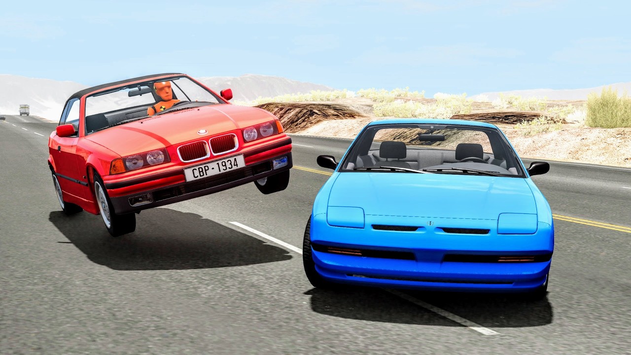 High Speed Traffic Car Crashes #209 - BeamNG Drive | CrashBoomPunk