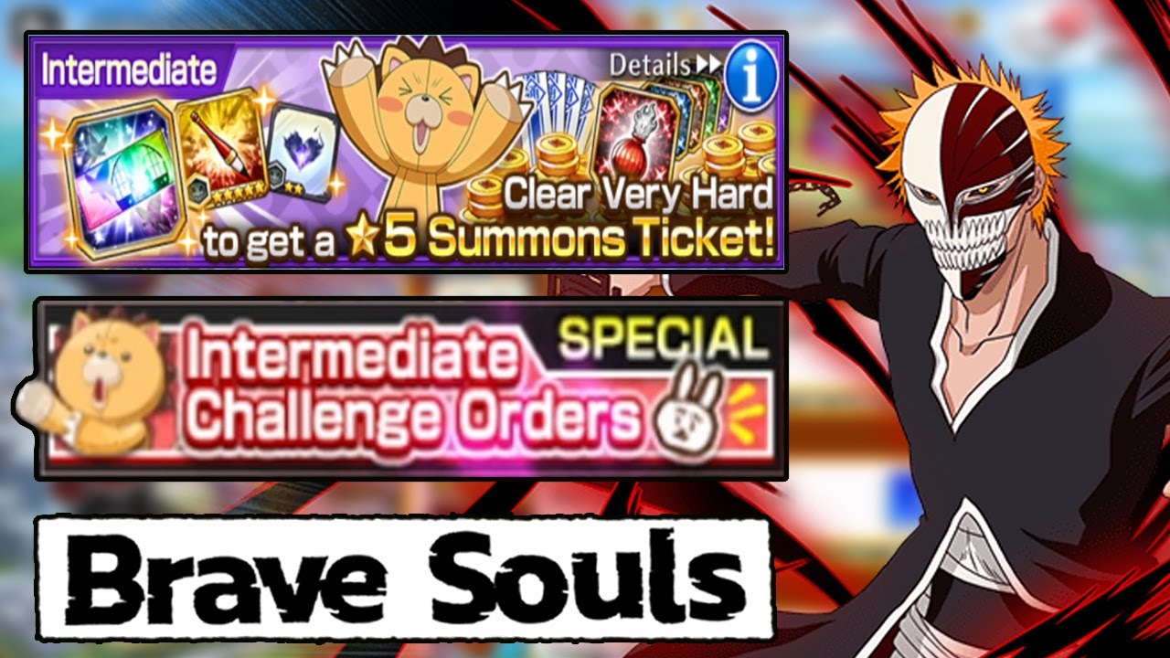 INTERMEDIATE CHALLENGE ORDERS (GUIA COMPLETO) BLEACH BRAVE SOULS