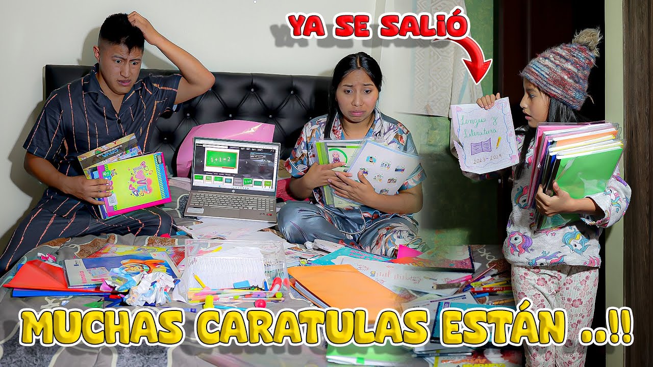 LAS CARATULAS Y FORRAR CUADERNOS // Ni Q' Fuera TV - Karito La Tóxica