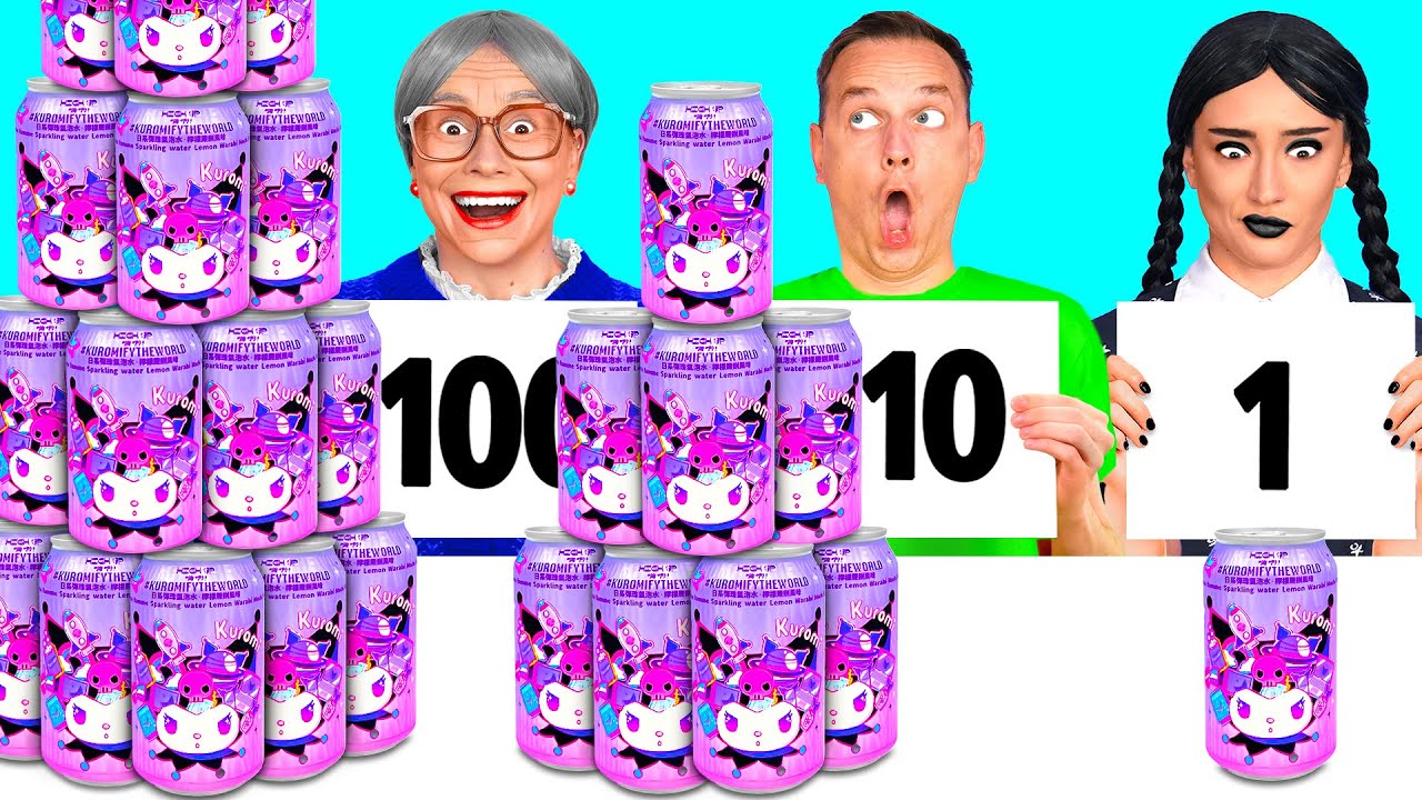 100 Слоев Еды Челлендж | Крутые Трюки с Едой с Fun Challenge