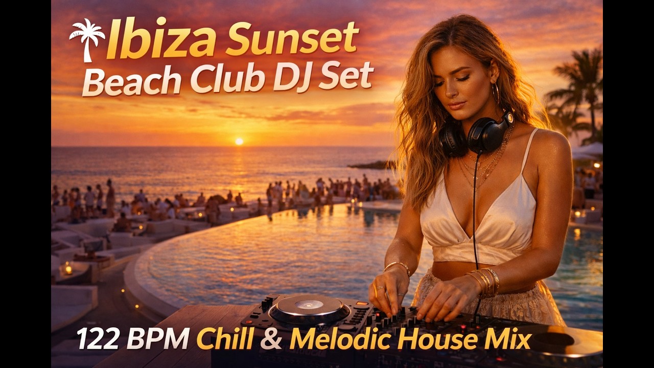 Beautiful Ibiza Sunset Beach Club DJ Set 🌅 122 BPM Chill & Melodic House Mix