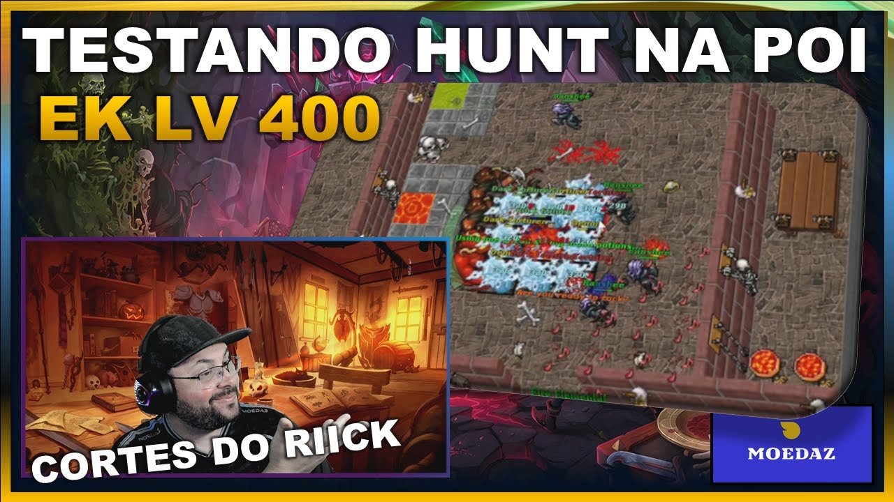 TESTANDO HUNT NA POI EK LV 400 | CORTES DO RIICK