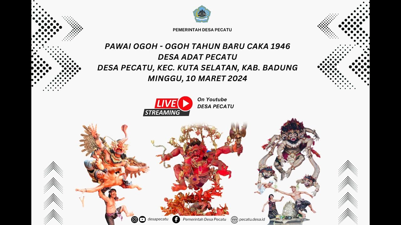 Lomba Pawai Ogoh Ogoh Desa Pecatu Tahun Caka 1946