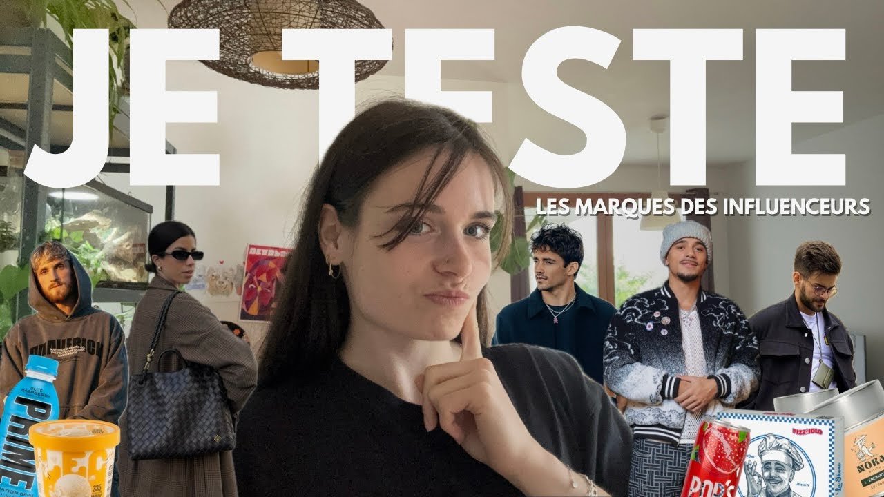 JE TESTE LES MARQUES ALIMENTAIRES DES INFLUENCEURS / STARS !!