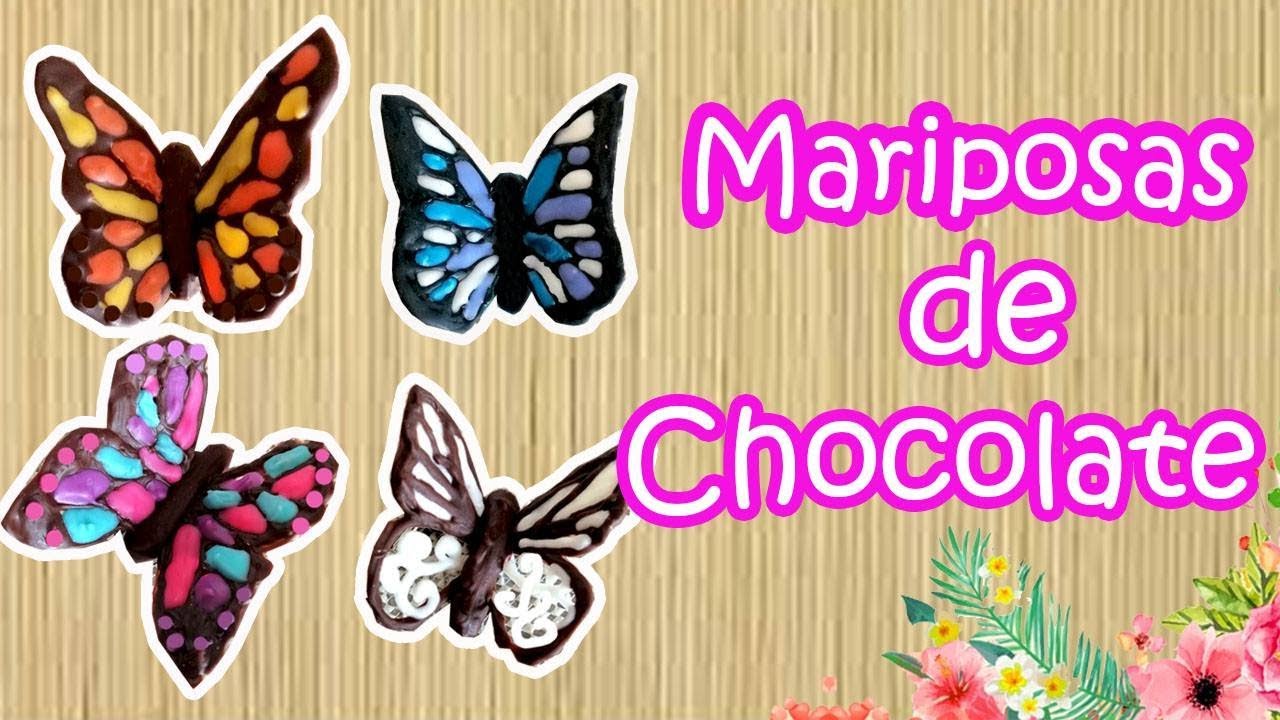 Como hacer MARIPOSAS de chocolate