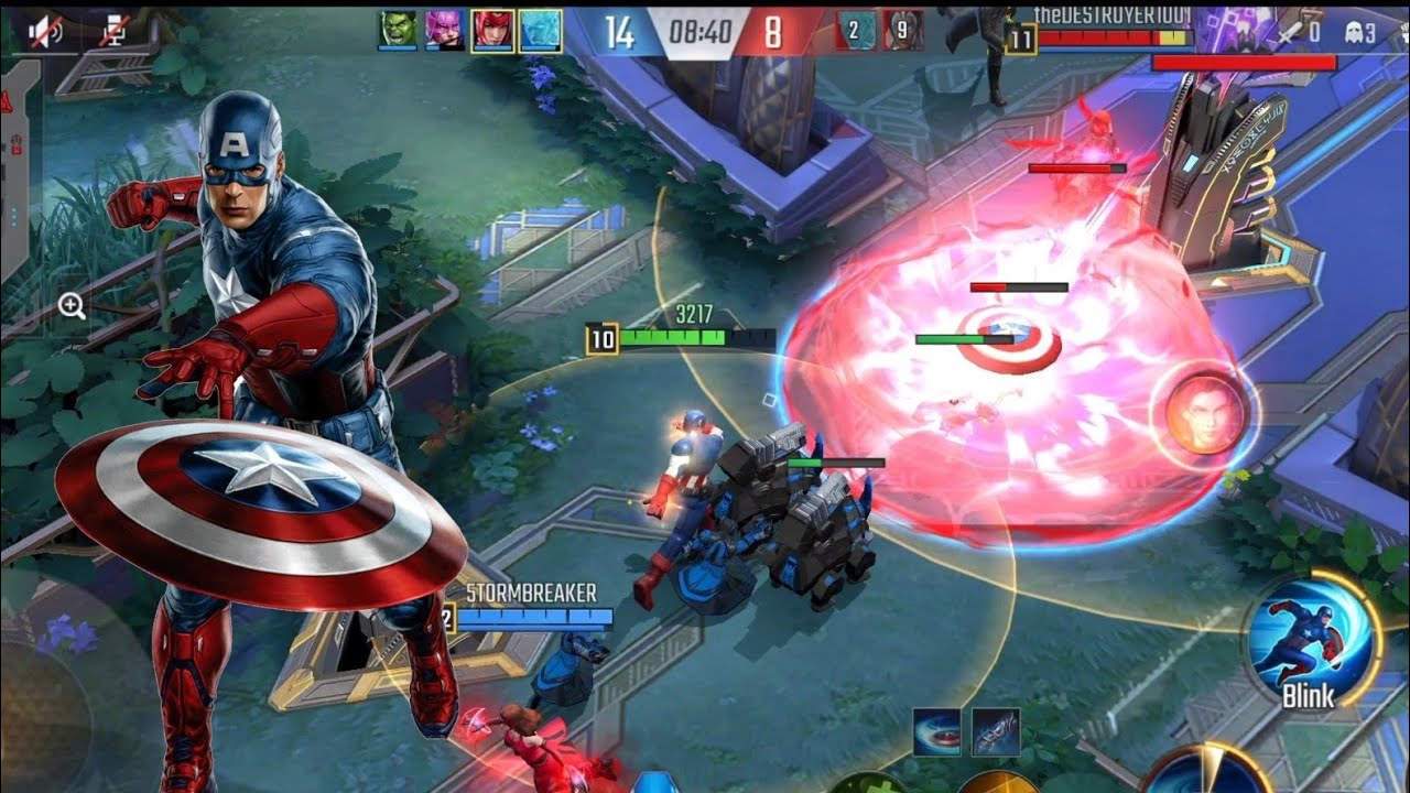 Marvel Super War Captain America gameplay