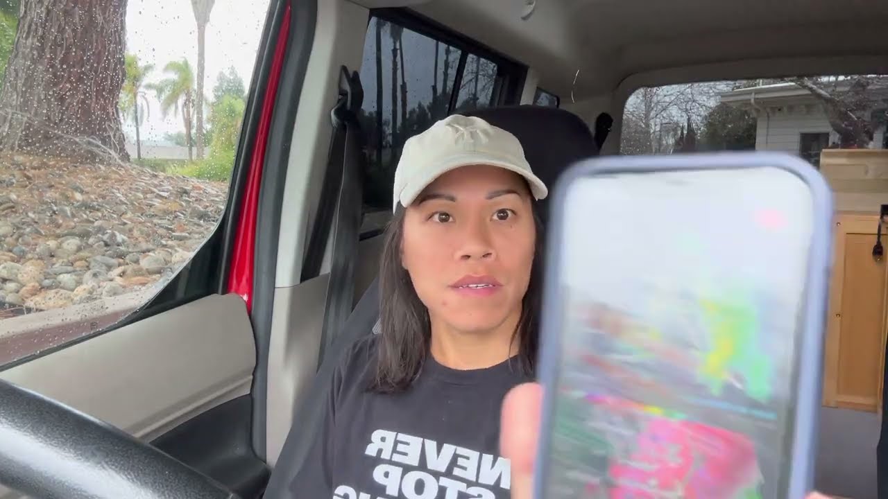 Chasing an Atmospheric River with TVS Tornadoes, Huge Wind Gusts of 50mph!!!