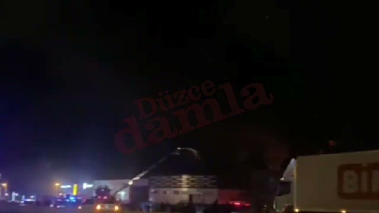 Kaynaşlı'da korkutan yangın! Siyah dumanlar yükseliyor!