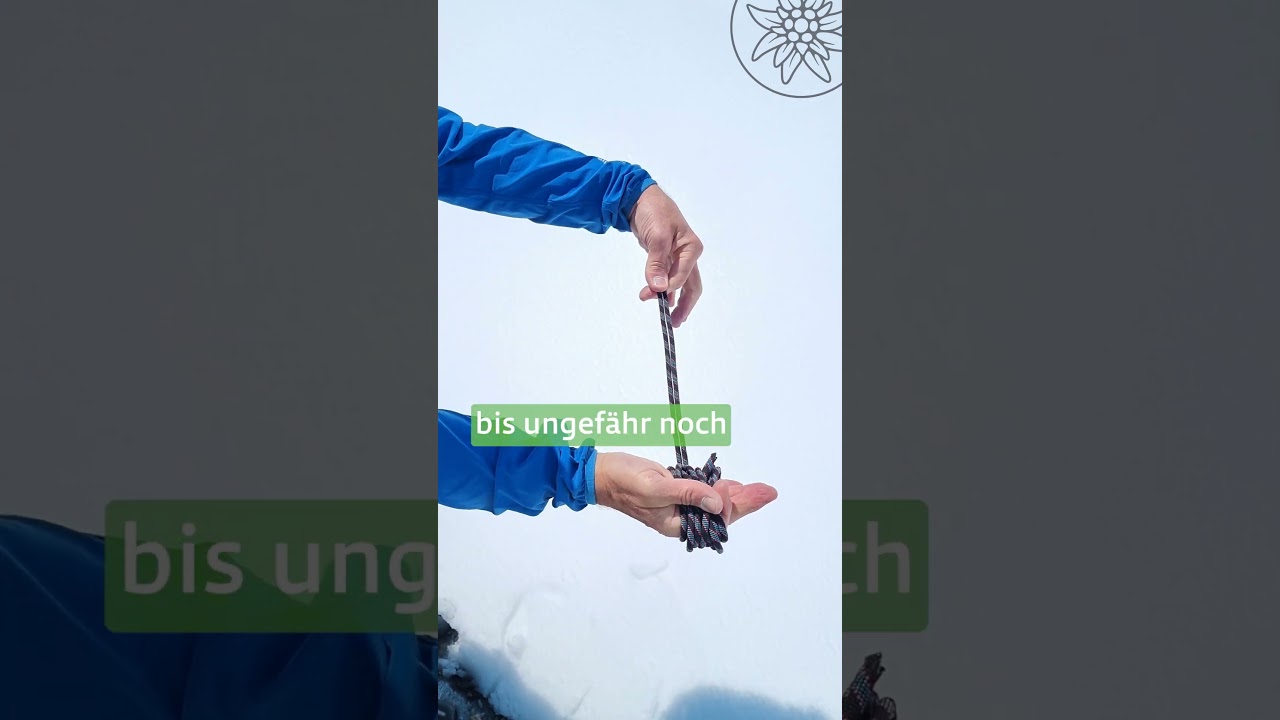Hochtouren: Wie verstaue ich die Reepschnur?