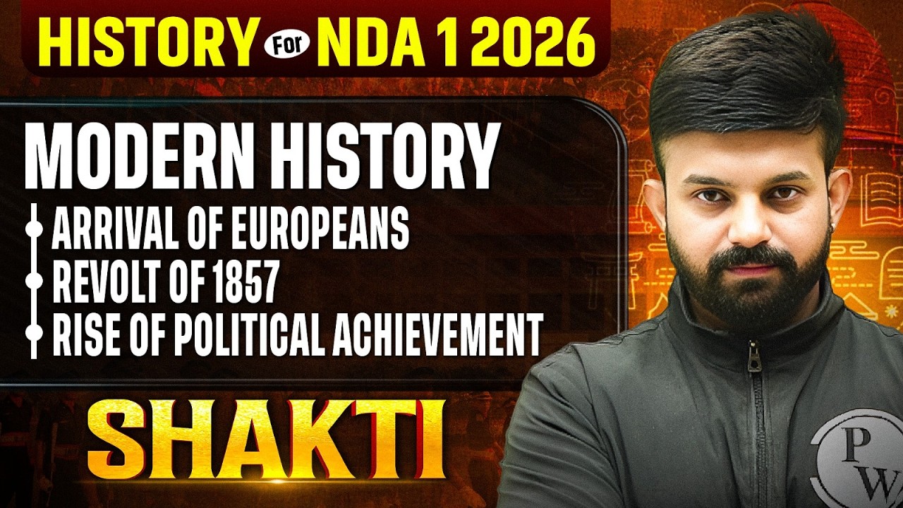 NDA History: Modern Indian History ✅ History For NDA 2026 | NDA History One Shot | NDA GAT