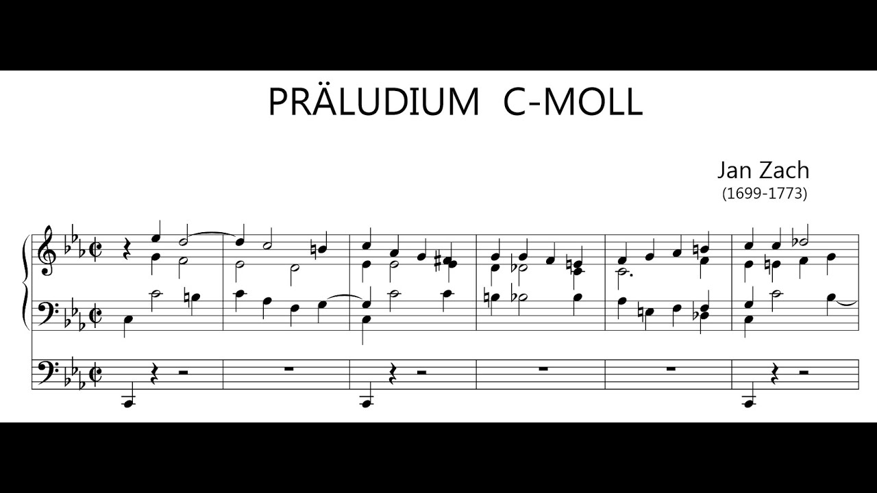 Jan Zach - Prelude and Fugue in C Minor