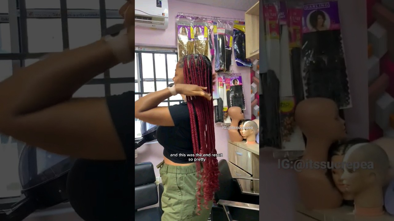 Guess how much it cost me to braid this hair. Tip: it's less than $20 🥰 