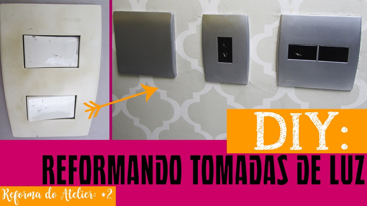 DIY: Espelho de luz decorado - Recicle e transforme seu espelho interruptor