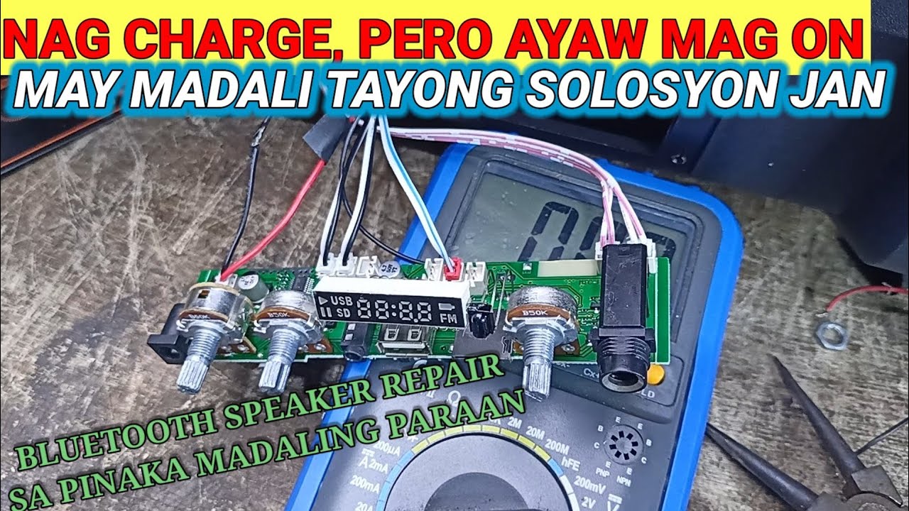 bluetooth speaker repair , charging ok , but no power