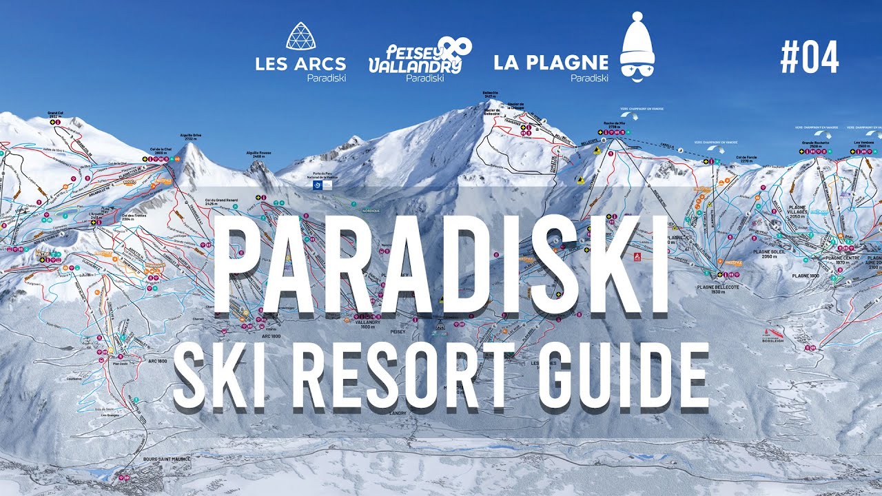 Paradiski Ski Guide: Les Arcs, Vallee de l'Arc 3 (Blue Run).
