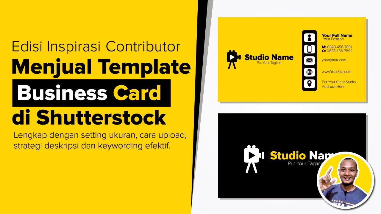 Edisi Inspirasi Contributor: Menjual Template Business Card di Shutterstock.