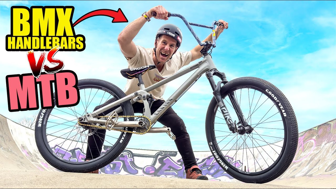 BMX HANDLEBARS ON MY MOUNTAIN BIKE IS PURE DREAMS - THE MTBMX