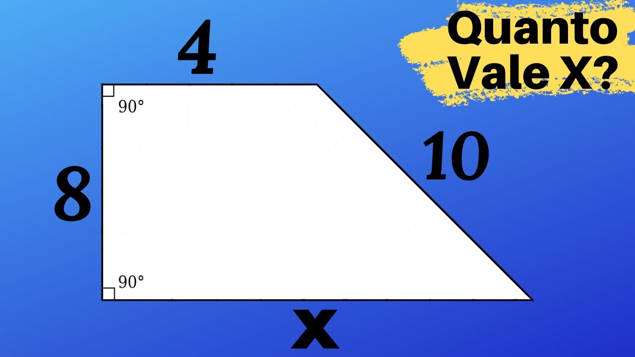 🔥Problema do Trapézio - Quanto Vale X?🔥Matemática Básica