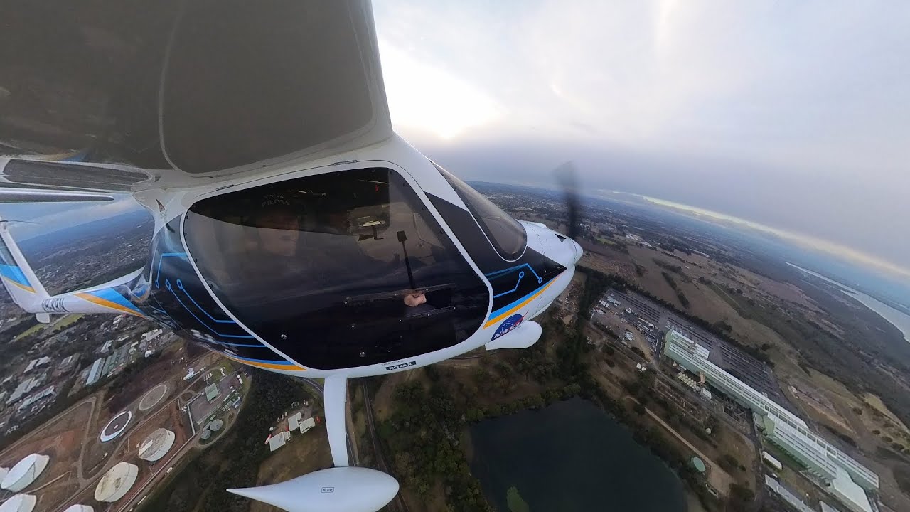Between the wind and the rain. Touring Tyabb Airport in winter between showers and the wind.