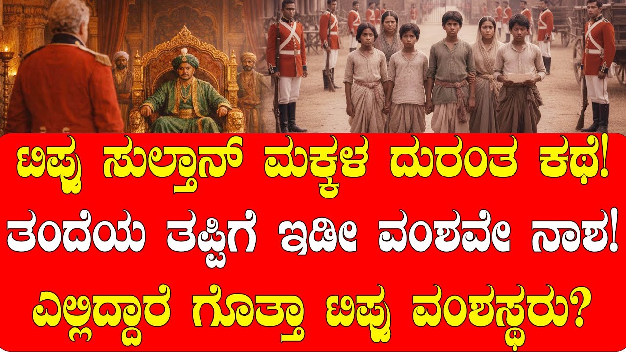 ಟಿಪ್ಪು ಸುಲ್ತಾನ್ ಮಕ್ಕಳ ದುರಂತ ಕಥೆ! ತಂದೆಯ ತಪ್ಪಿಗೆ ಇಡೀ ವಂಶವೇ ನಾಶ! | NAMMA NAMBIKE |