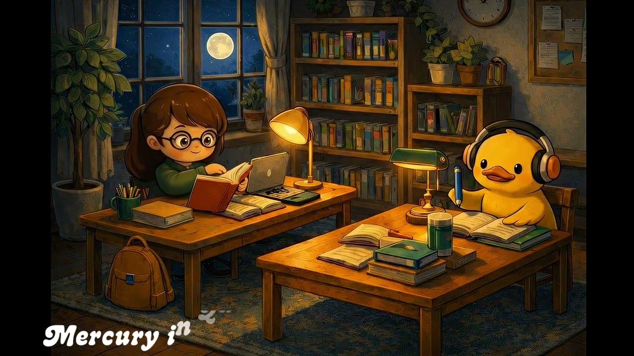Study In The Solar System at Night 🌙 | Relaxing Study Music (Instrumental, No Lyrics)
