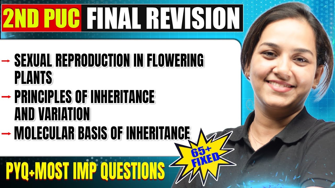 Molecular Basis of Inheritance & Other Chapters | Biology | 2nd PUC | Most Imp Questions & PYQ's 🔥