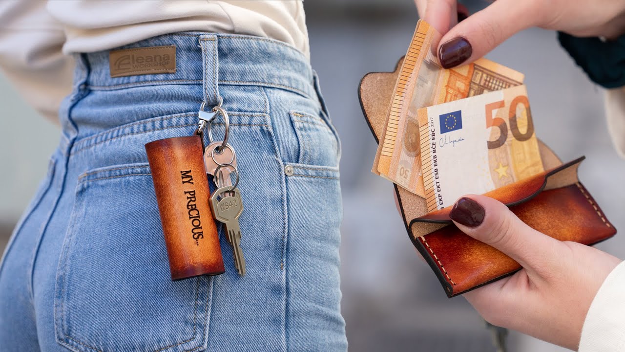 Mini Wallet Key Chain | PDF Leather Crafting Pattern