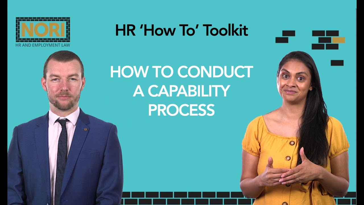 HR Support | HR How To Conduct A Capability Process