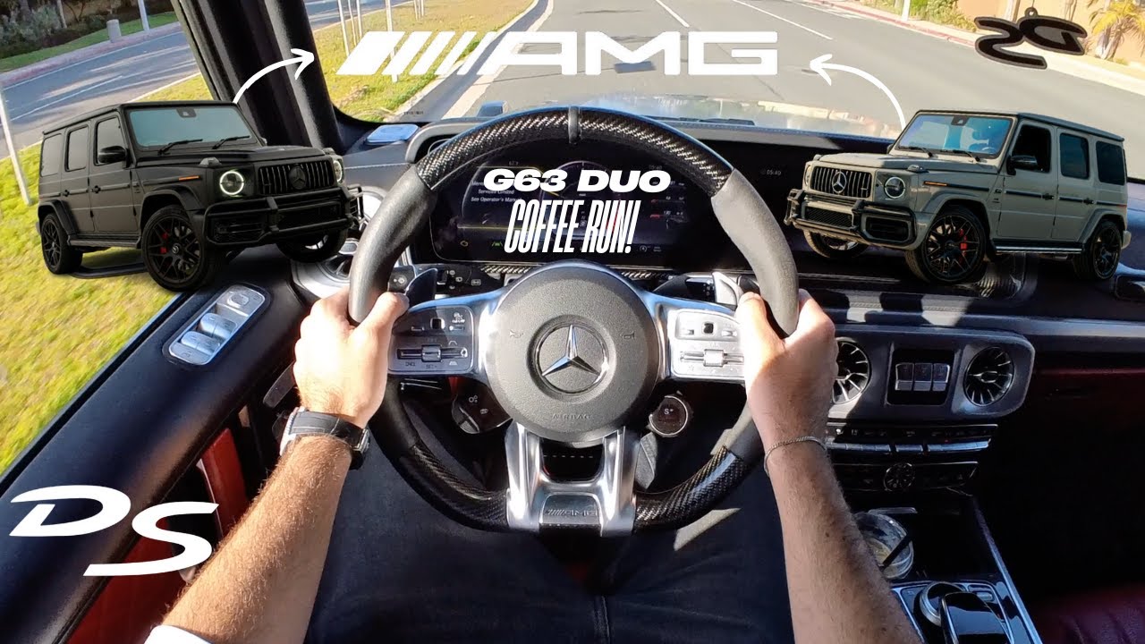 Mercedes AMG G63 Duo Coffee Run (POV Driving Vlog) - Double G-Wagon PCH Cruise!