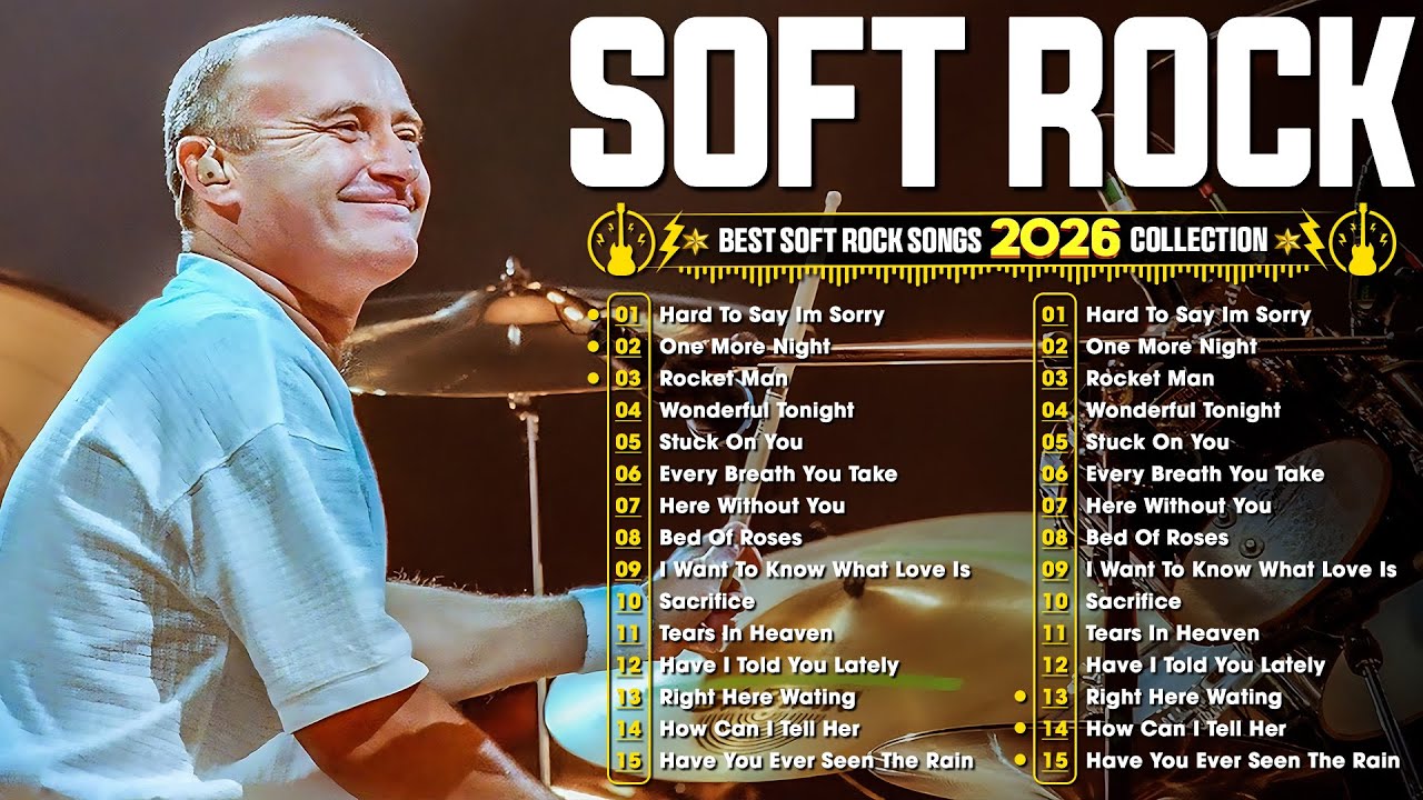 Old Beautiful Soft Rock Love Songs | Phil Collins, Elton John, Eric Clapton, Rod Stewart, Lobo