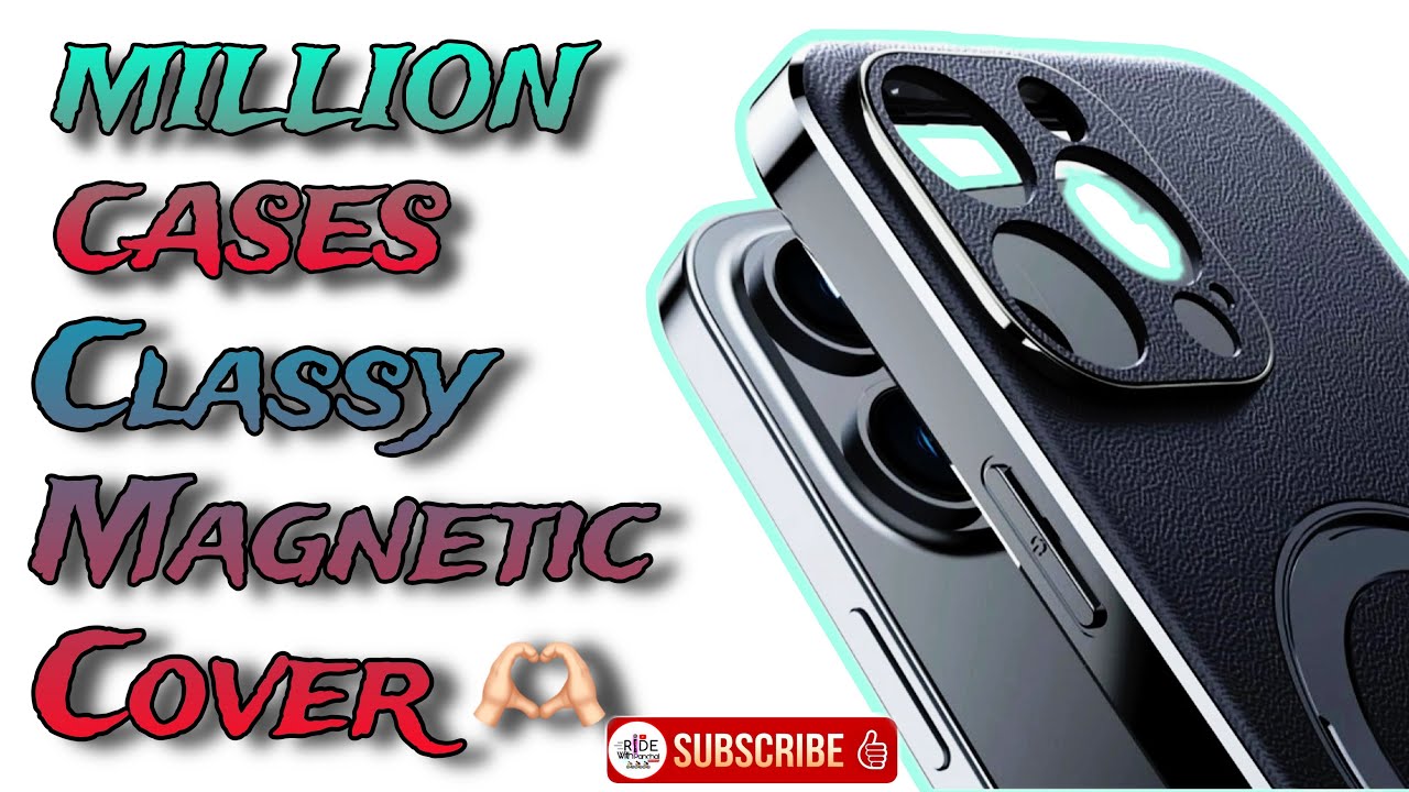 MILLION CASES Classy Magnetic Ring Leather Case. for IPhone  #iphone15promax #iphonecover #youtube