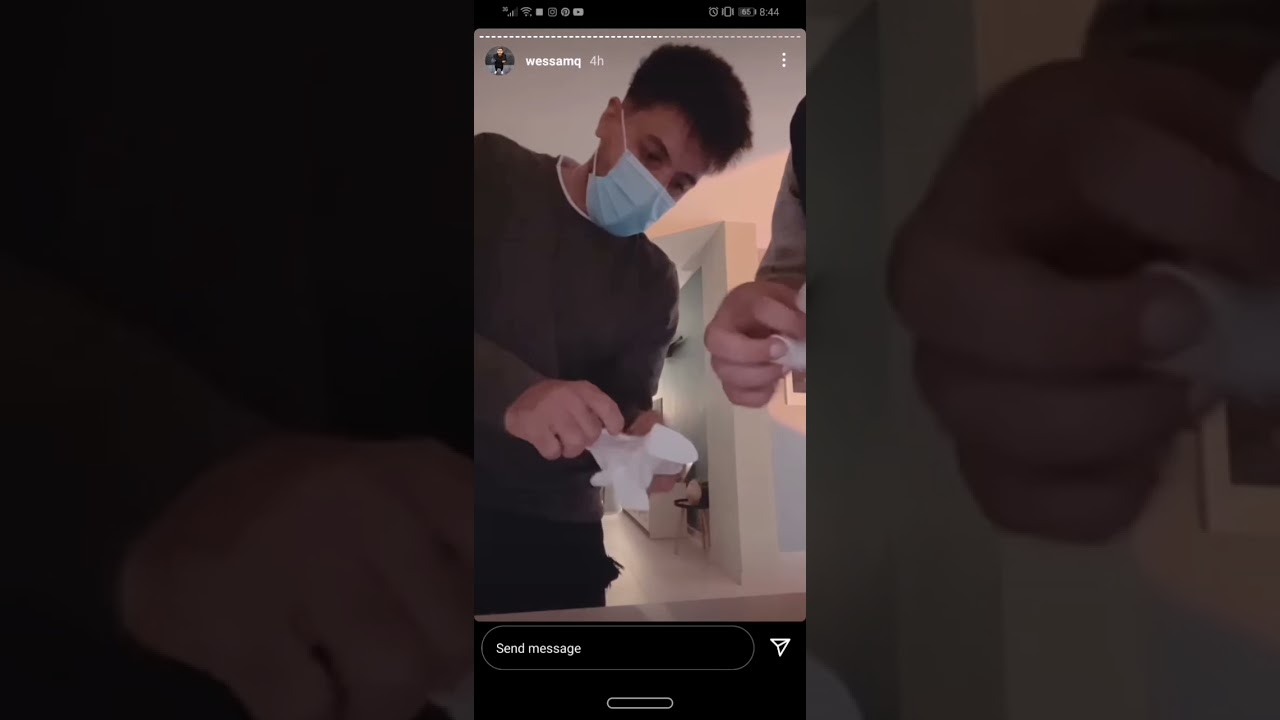 ستوريات وسام قطب صاحبه أحمد positive 😨😷 إجراءات التقيم 🧹🧽