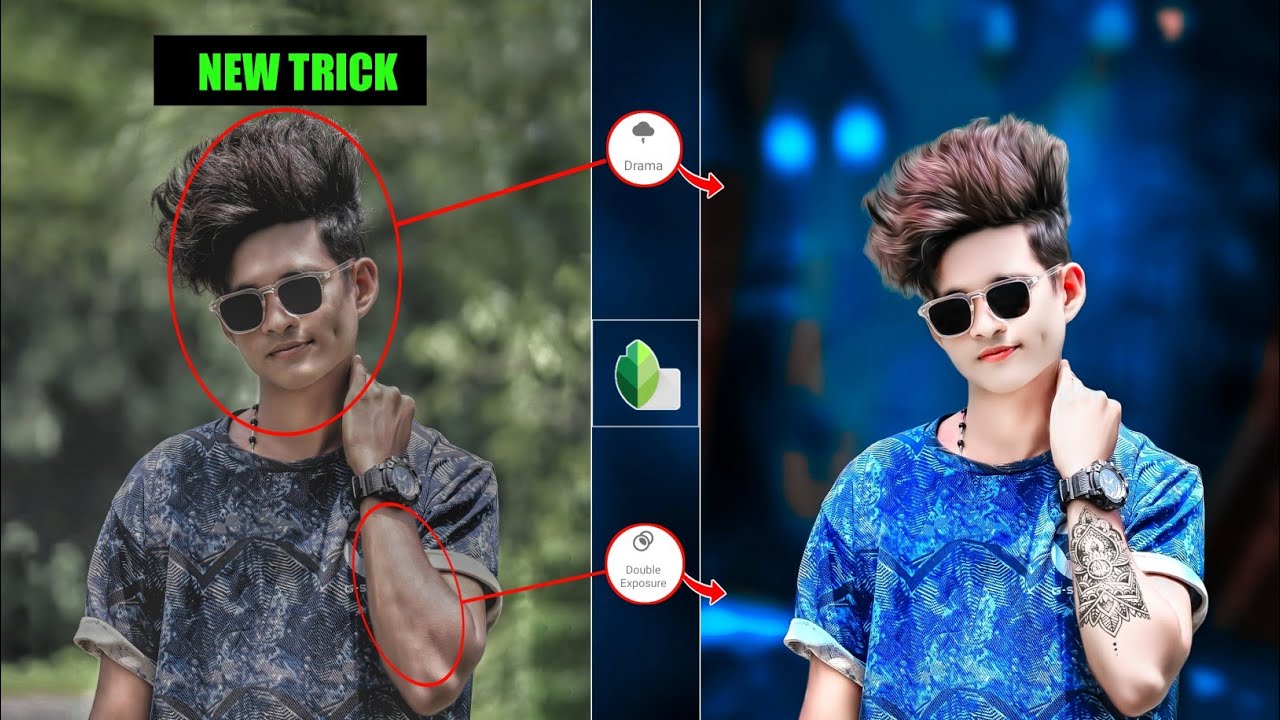 Snapseed New Hair Style Editing | blue Tone Photo editing