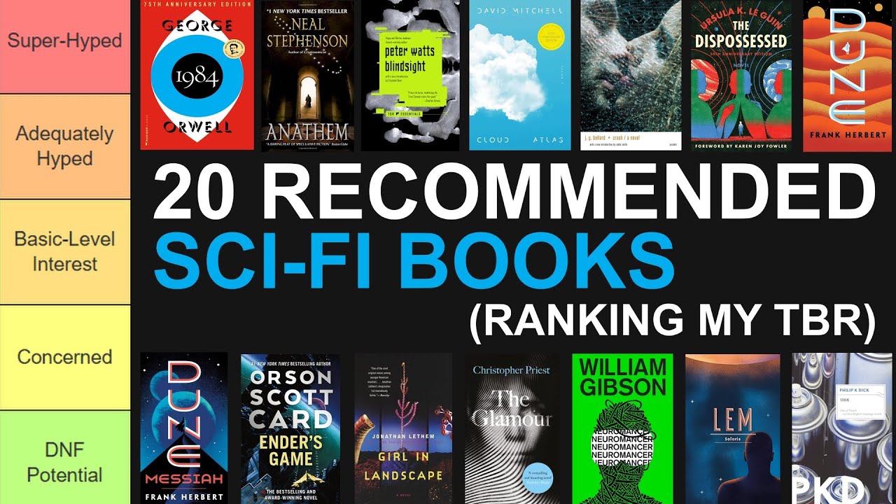 Sci-Fi TBR Tier List | Adding 20 Books to my TBR List