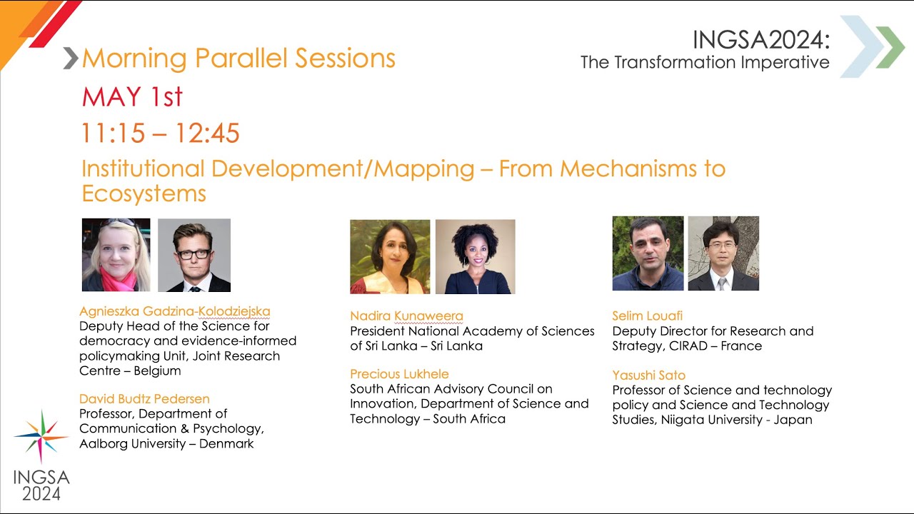 INGSA2024 - Institutional Development/Mapping: From Mechanisms to Ecosystems