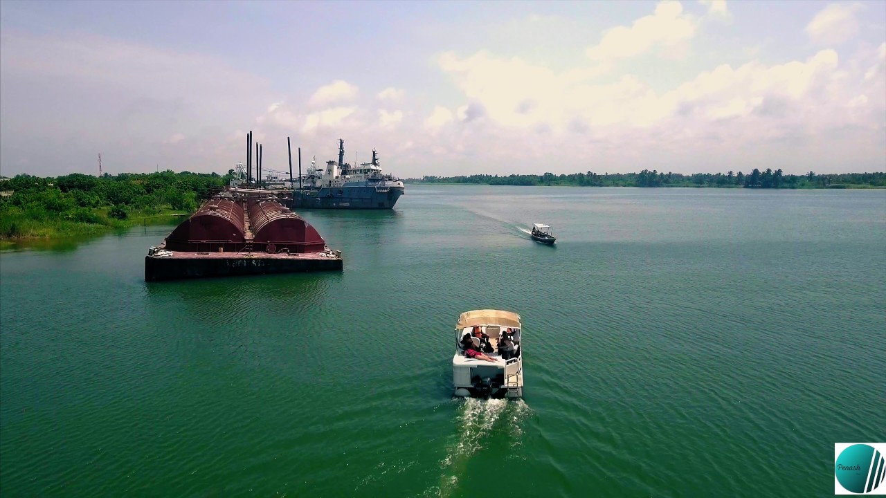 Tsarley Korpey Beach Resort Ada Ghana drone footage