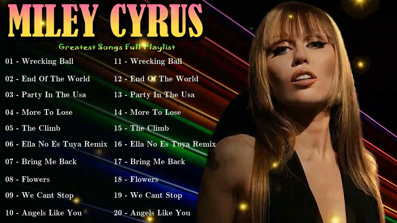 🦚 Miley Cyrus - Vibrant anthems for strong souls owning the night, love and fearless power 💎
