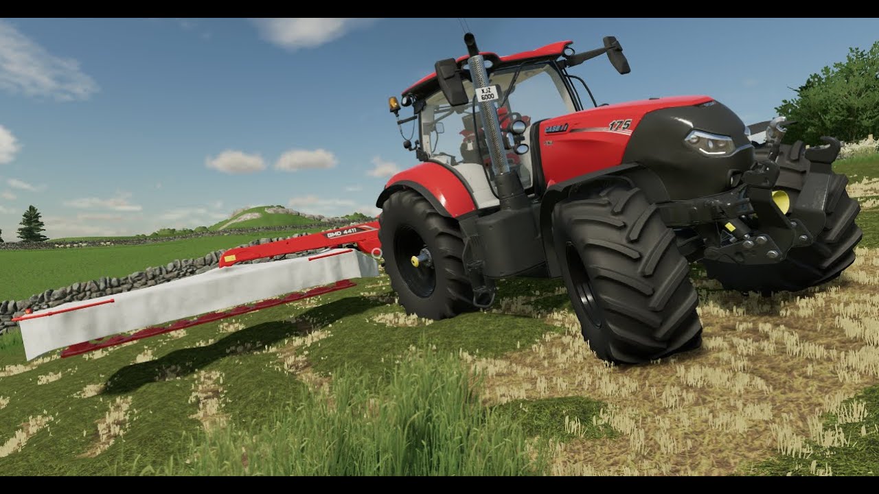 hay makeing part 1 #britishfarming #tractor #gamingpc