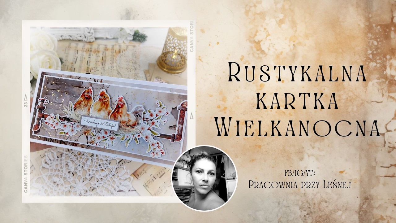 Rustykalna kartka wielkanocna #diy #tutorial