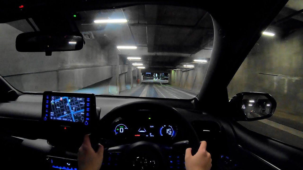 【Test Drive】2020 New TOYOTA YARIS HYBRID 1.5L 4WD - POV Night Drive